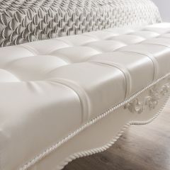 Банкетка Мишель (белый матовый) в Кунгуре - kungur.mebel24.online | фото 3