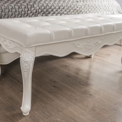 Банкетка Мишель (белый матовый) в Кунгуре - kungur.mebel24.online | фото 4