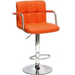 Барный стул Barneo N-69 Kruger Arm Оранжевый в Кунгуре - kungur.mebel24.online | фото