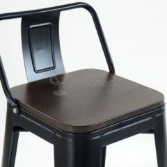 Барный стул N-238 Tolix Wood style Черный в Кунгуре - kungur.mebel24.online | фото 3