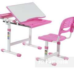Комплект парта + стул трансформеры Cantare Pink в Кунгуре - kungur.mebel24.online | фото 1