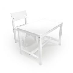 Детский растущий комплект стол и стул Я САМ "Лофт" (Белый, Белый) в Кунгуре - kungur.mebel24.online | фото 1