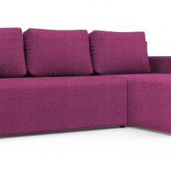 Диван угловой Алиса 3 Shaggy FUCHSIA - TEOS BLACK в Кунгуре - kungur.mebel24.online | фото