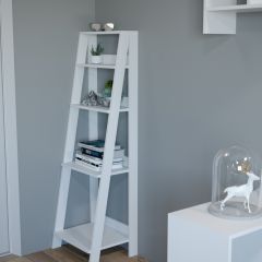 Этажерка лофт (белый) в Кунгуре - kungur.mebel24.online | фото 2