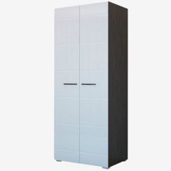 Фиеста №2 Шкаф со штангой (Венге/Белый глянец) в Кунгуре - kungur.mebel24.online | фото