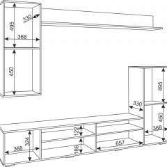 Гостиная Альфа (Белый/Белый глянец) в Кунгуре - kungur.mebel24.online | фото 5