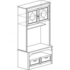Гостиная Флоренция 4 Дуб оксфорд в Кунгуре - kungur.mebel24.online | фото 7