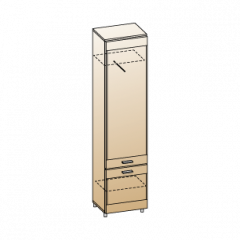 Гостиная Камелия Композиция 2 (Гикори Джексон темный) в Кунгуре - kungur.mebel24.online | фото 9