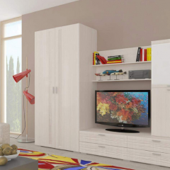 Гостиная ЛОТОС (модульная) Бодега белая в Кунгуре - kungur.mebel24.online | фото 6