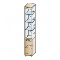 Гостиная Мелисса Композиция 12 (Гикори Джексон светлый) в Кунгуре - kungur.mebel24.online | фото 3