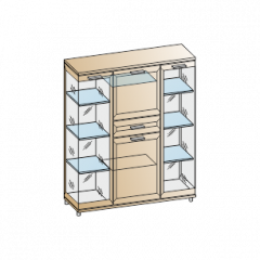 Гостиная Мелисса Композиция 6 (Гикори Джексон светлый) в Кунгуре - kungur.mebel24.online | фото 2