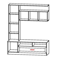 ПРАГА Гостиная (модульная) в Кунгуре - kungur.mebel24.online | фото 7