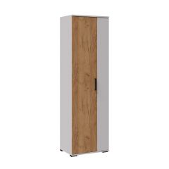 СИДНЕЙ-1 Шкаф платяной ЛДСП Белый /Дуб крафт золотой в Кунгуре - kungur.mebel24.online | фото