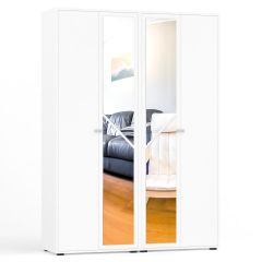 Камелия Шкаф 4-х створчатый, цвет белый, ШхГхВ 160х48х220 см., универсальная сборка, можно использовать как два отдельных шкафа в Кунгуре - kungur.mebel24.online | фото