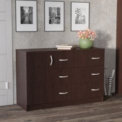 Комод Лофт (3 ящика/1 дверца) Венге в Кунгуре - kungur.mebel24.online | фото