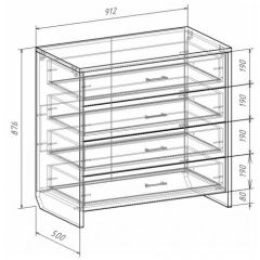 Комод с плитой 22 мм ЛИБЕРТИ в Кунгуре - kungur.mebel24.online | фото 3