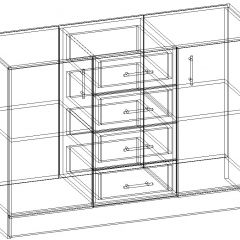 СОФИЯ Комод К1000 2Д (венге/дуб белфорт) в Кунгуре - kungur.mebel24.online | фото 3