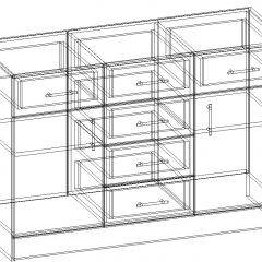 СОФИЯ Комод К1200 2Д (венге/дуб белфорт) в Кунгуре - kungur.mebel24.online | фото 3