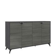 Комодино ПМ-390.03 Комод (ЛДСП Матера/МДФ Санторини темный) в Кунгуре - kungur.mebel24.online | фото