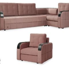 Комплект мягкой мебели Остин HB-178-18 (Велюр) Угловой + 1 кресло в Кунгуре - kungur.mebel24.online | фото