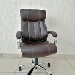Кресло Barneo K-303 для руководителя (коричневая экокожа) в Кунгуре - kungur.mebel24.online | фото 1