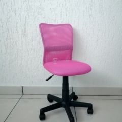 Кресло Barneo K-401 детское (розовая ткань/сетка) в Кунгуре - kungur.mebel24.online | фото 1