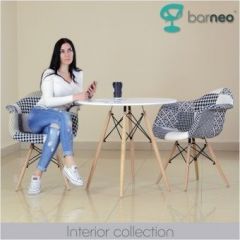 Кресло Barneo N-14 Patchwork черно-белый в Кунгуре - kungur.mebel24.online | фото 3