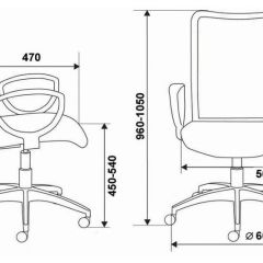 Кресло Бюрократ CH-599/DB/TW-10N тёмно-синий в Кунгуре - kungur.mebel24.online | фото 3