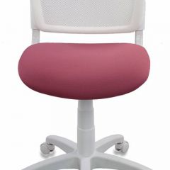 Кресло детское Бюрократ CH-W296NX/26-31 белый TW-15 розовый 26-31 в Кунгуре - kungur.mebel24.online | фото 3