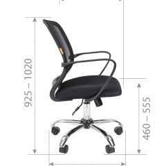Кресло для оператора CHAIRMAN 698 хром (ткань TW 11/сетка TW 01) в Кунгуре - kungur.mebel24.online | фото 7