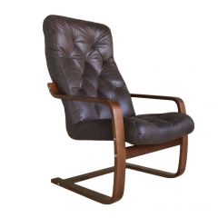 Кресло для отдыха (пружинка) Магнат 102-З-Ш замша ШОКОЛАД в Кунгуре - kungur.mebel24.online | фото