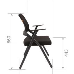 Кресло для посетителей CHAIRMAN NEXX (ткань стандарт черный/сетка DW-61) в Кунгуре - kungur.mebel24.online | фото 7
