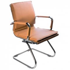 Кресло для посетителя Бюрократ CH-993-Low-V/Camel светло-коричневый в Кунгуре - kungur.mebel24.online | фото