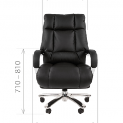 Кресло для руководителя CHAIRMAN 405 (Кожа) Черное в Кунгуре - kungur.mebel24.online | фото 4