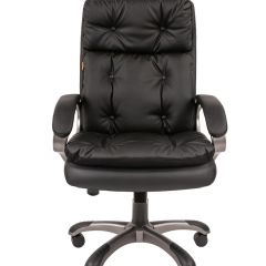 Кресло для руководителя  CHAIRMAN 442 (экокожа черная) в Кунгуре - kungur.mebel24.online | фото
