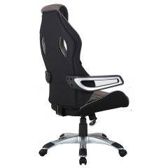 Кресло компьютерное BRABIX Techno GM-002 (ткань) черное/серое, вставки белые (531815) в Кунгуре - kungur.mebel24.online | фото 5