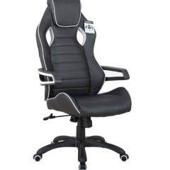 Кресло компьютерное BRABIX Techno Pro GM-003 (экокожа черное/серое, вставки серые) 531814 в Кунгуре - kungur.mebel24.online | фото 2