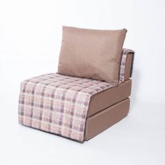 Кресло-кровать бескаркасное Харви (коричневый-квадро беж) в Кунгуре - kungur.mebel24.online | фото 1