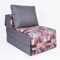 Кресло-кровать бескаркасное Харви (серый-сноу манго) в Кунгуре - kungur.mebel24.online | фото