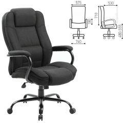 Кресло офисное BRABIX "Heavy Duty HD-002" (ткань/черное) 531830 в Кунгуре - kungur.mebel24.online | фото 3