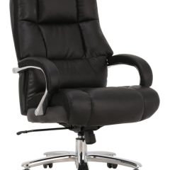 Кресло офисное BRABIX PREMIUM "Bomer HD-007" (рециклированная кожа, хром, черное) 531939 в Кунгуре - kungur.mebel24.online | фото