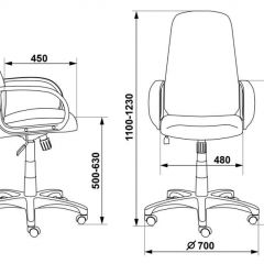 Кресло руководителя Бюрократ CH-808AXSN/G темно-серый 3C1 в Кунгуре - kungur.mebel24.online | фото 3