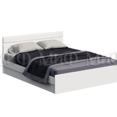 НЭНСИ NEW Кровать 1,4 м с ПМ (Белый глянец холодный/Белый) в Кунгуре - kungur.mebel24.online | фото