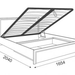 Кровать 1.6 Беатрис М08 Стандарт с ПМ (Орех гепланкт) в Кунгуре - kungur.mebel24.online | фото 2