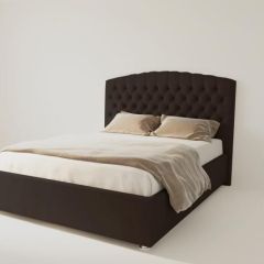Кровать Берлин без основания 1200 (экокожа коричневая) в Кунгуре - kungur.mebel24.online | фото