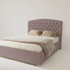 Кровать Берлин без основания 1200 (велюр темно-серый) в Кунгуре - kungur.mebel24.online | фото