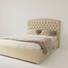 Кровать Берлин без основания 1400 (экокожа бежевая) в Кунгуре - kungur.mebel24.online | фото
