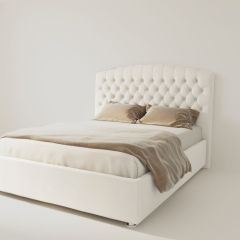 Кровать Берлин с ПМ 1200 (экокожа белая) в Кунгуре - kungur.mebel24.online | фото 3