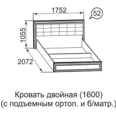 Кровать двойная Ника-Люкс с подъем механизмом 1600*2000 в Кунгуре - kungur.mebel24.online | фото 7