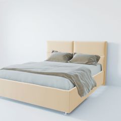 Кровать Корсика с ПМ 1400 (экокожа бежевая) в Кунгуре - kungur.mebel24.online | фото 3